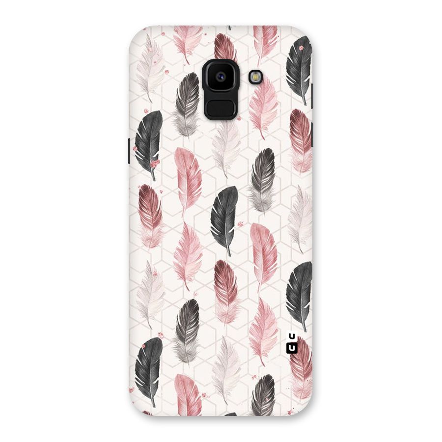 Feather Line Pattern Back Case for Galaxy J6