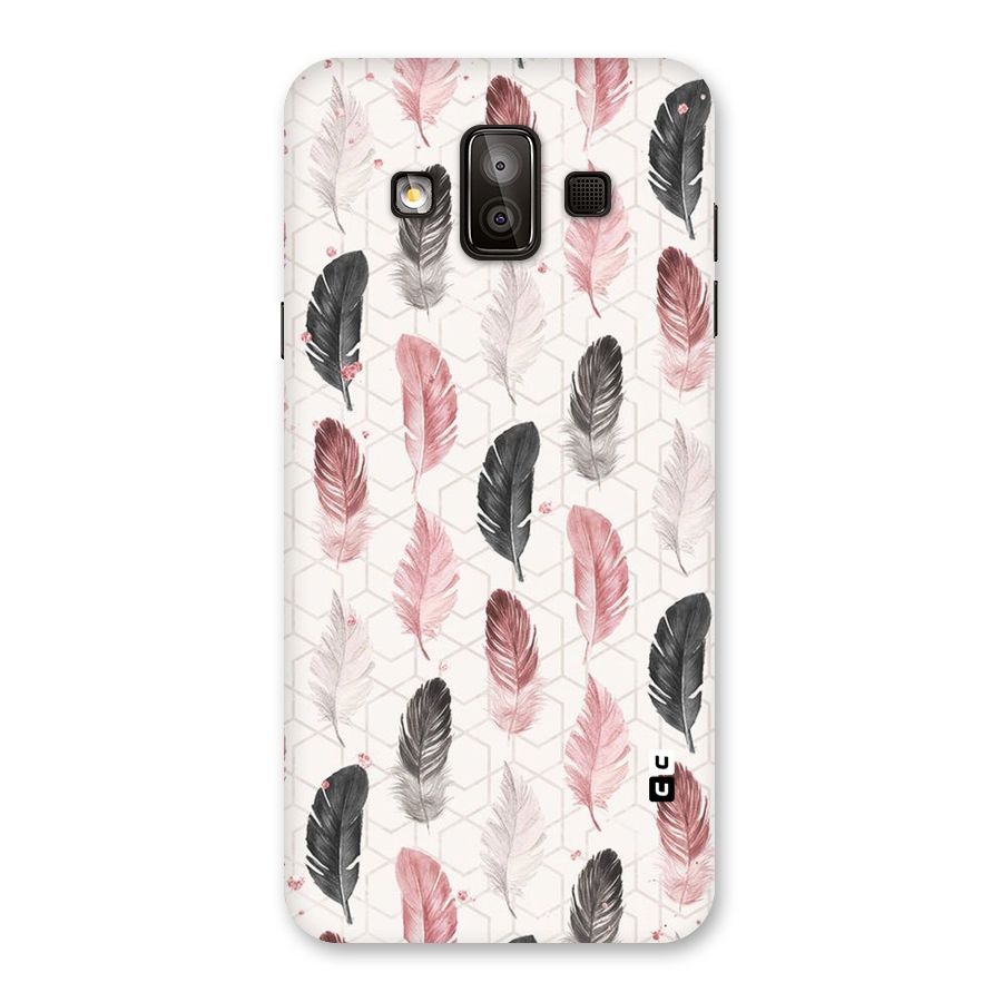Feather Line Pattern Back Case for Galaxy J7 Duo