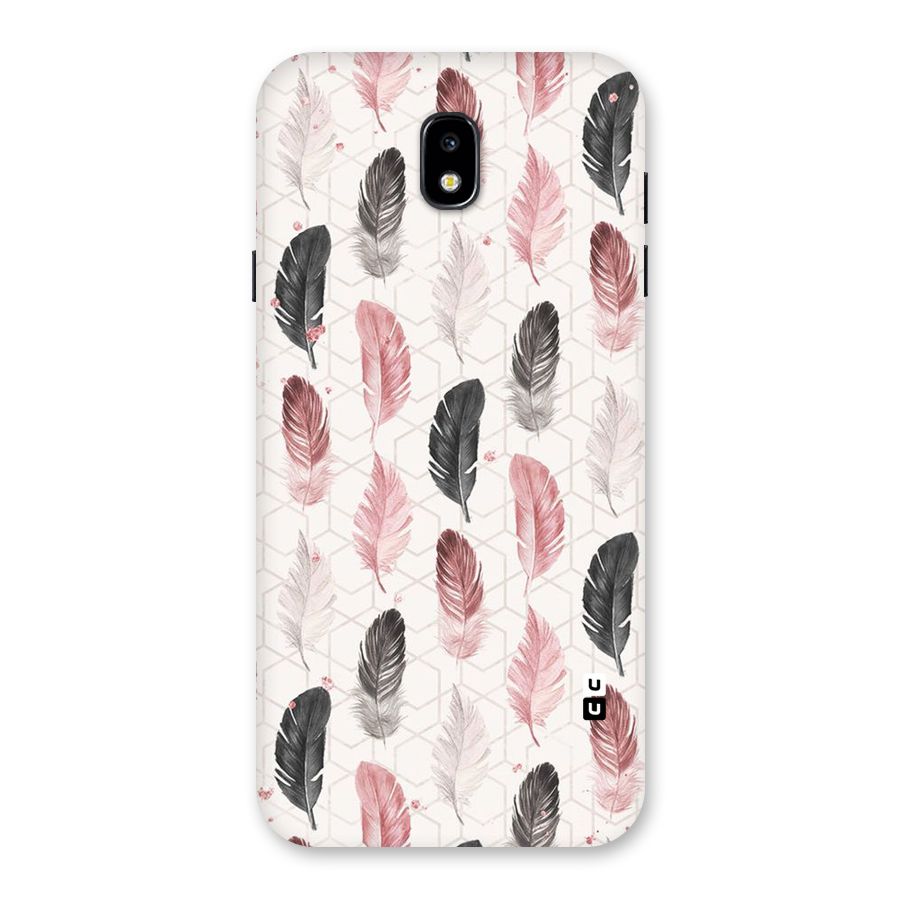 Feather Line Pattern Back Case for Galaxy J7 Pro