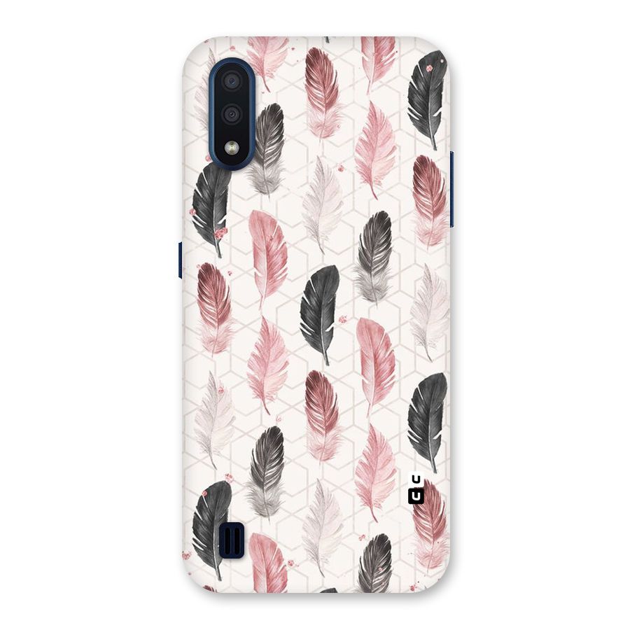 Feather Line Pattern Back Case for Galaxy M01