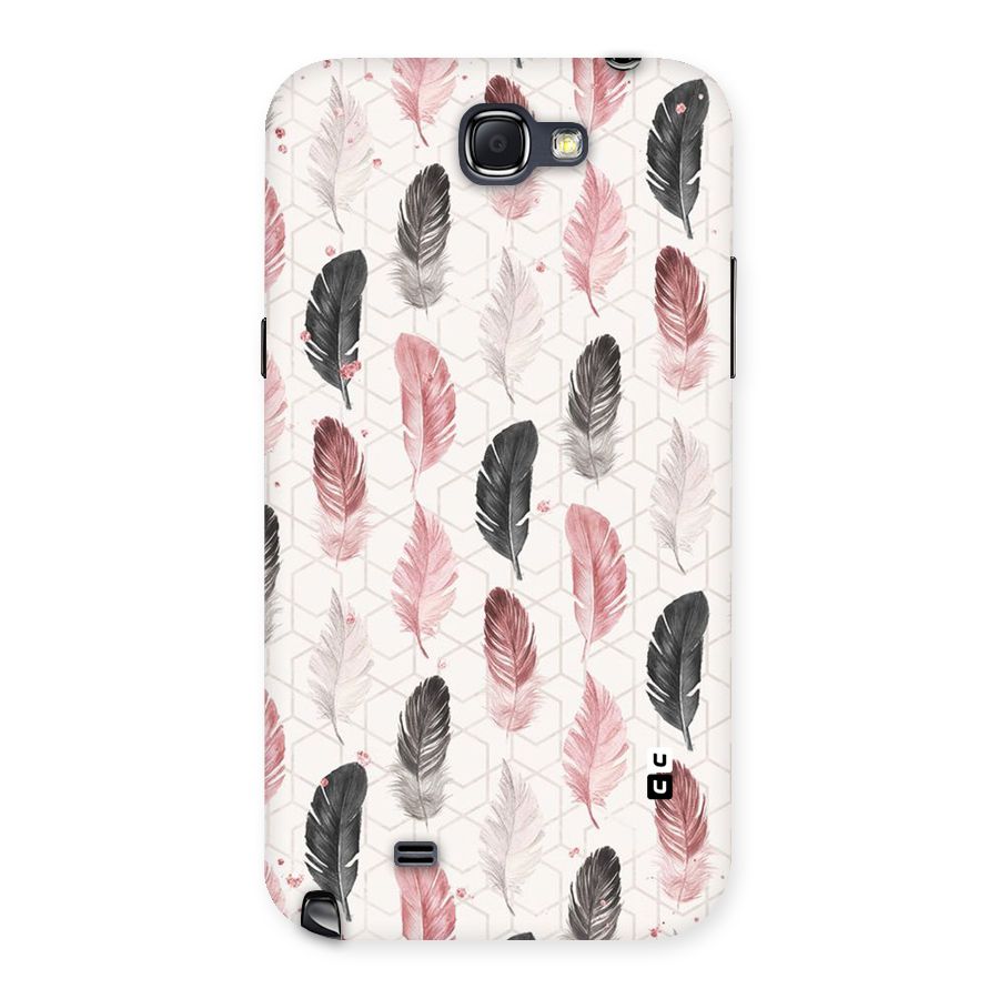 Feather Line Pattern Back Case for Galaxy Note 2