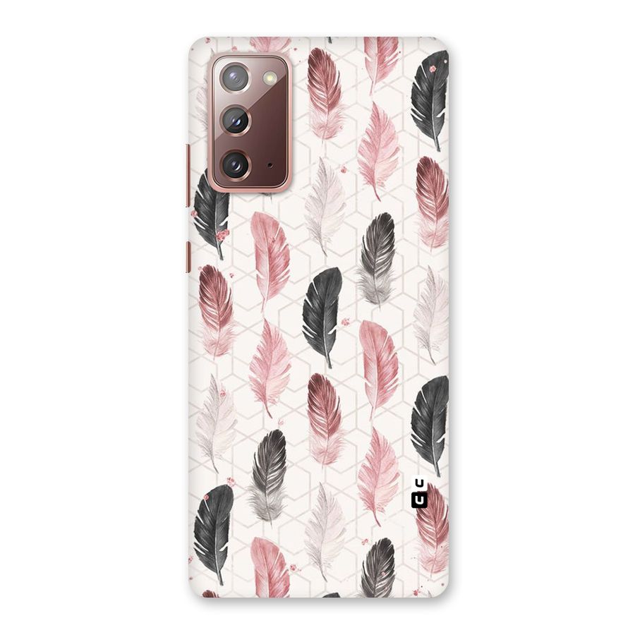 Feather Line Pattern Back Case for Galaxy Note 20