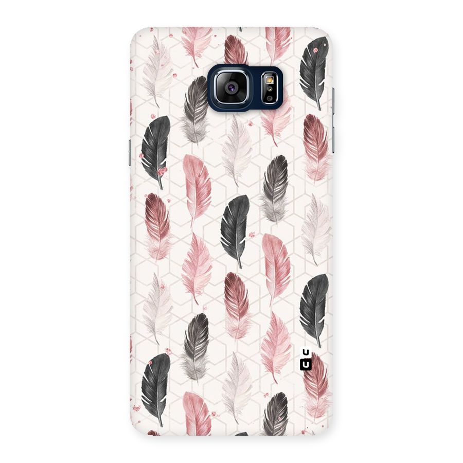 Feather Line Pattern Back Case for Galaxy Note 5