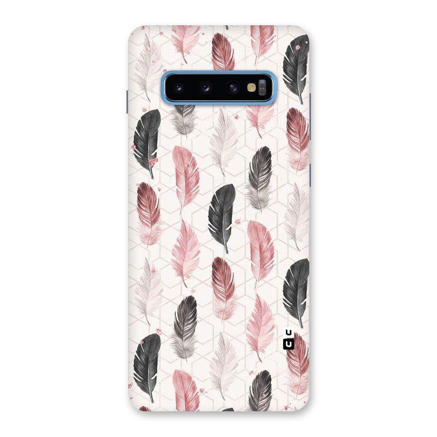 Feather Line Pattern Back Case for Galaxy S10 Plus