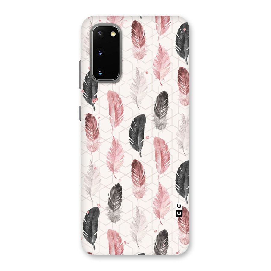 Feather Line Pattern Back Case for Galaxy S20
