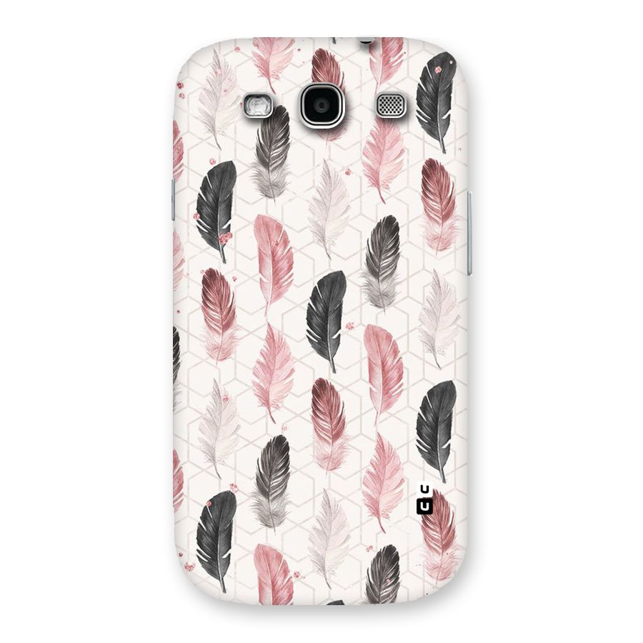 Feather Line Pattern Back Case for Galaxy S3
