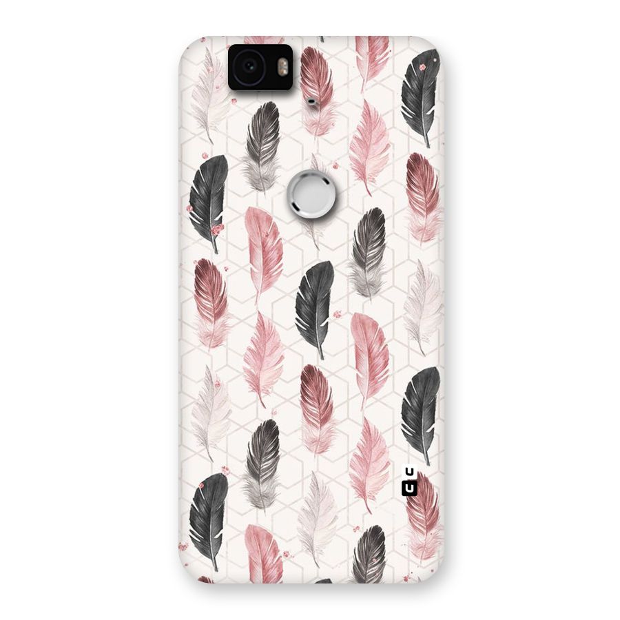Feather Line Pattern Back Case for Google Nexus-6P