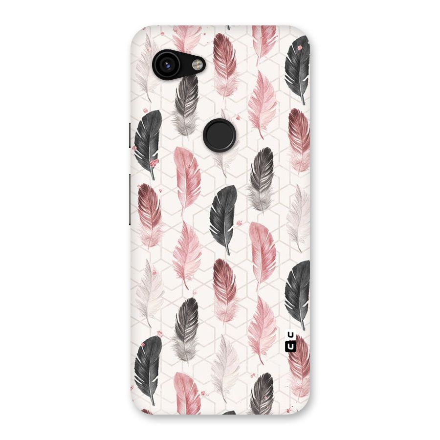 Feather Line Pattern Back Case for Google Pixel 3a