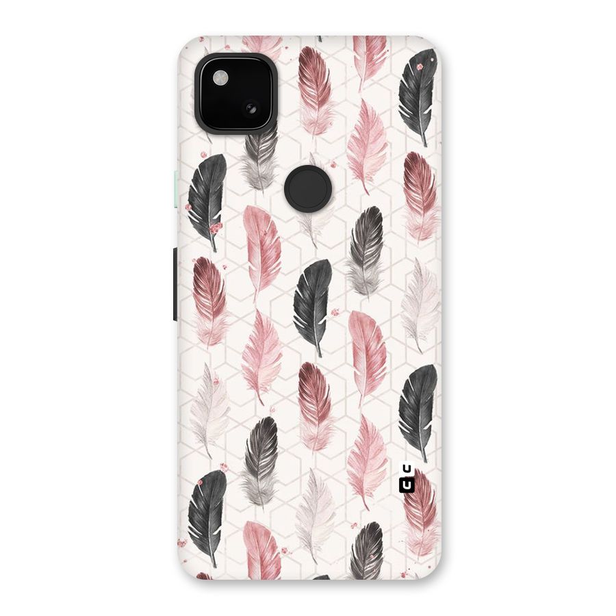 Feather Line Pattern Back Case for Google Pixel 4a