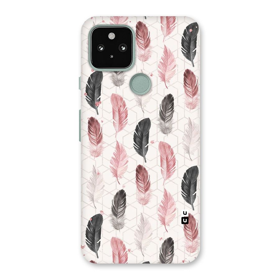 Feather Line Pattern Back Case for Google Pixel 5