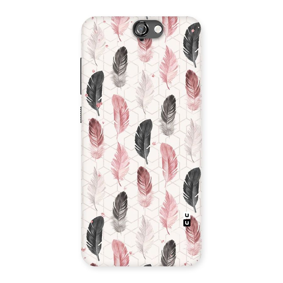Feather Line Pattern Back Case for HTC One A9
