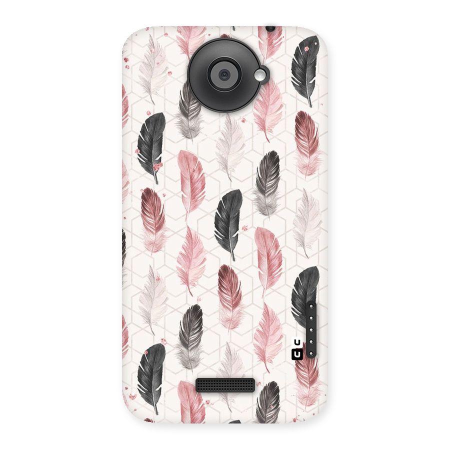 Feather Line Pattern Back Case for HTC One X