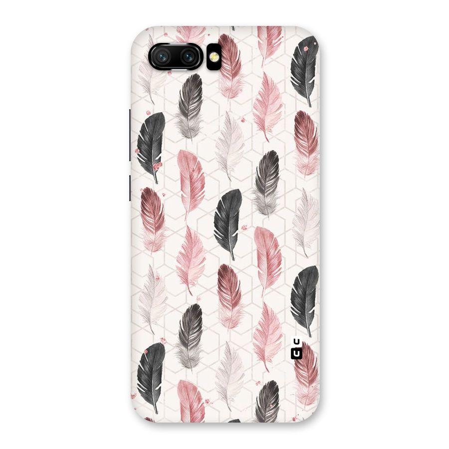 Feather Line Pattern Back Case for Honor 10