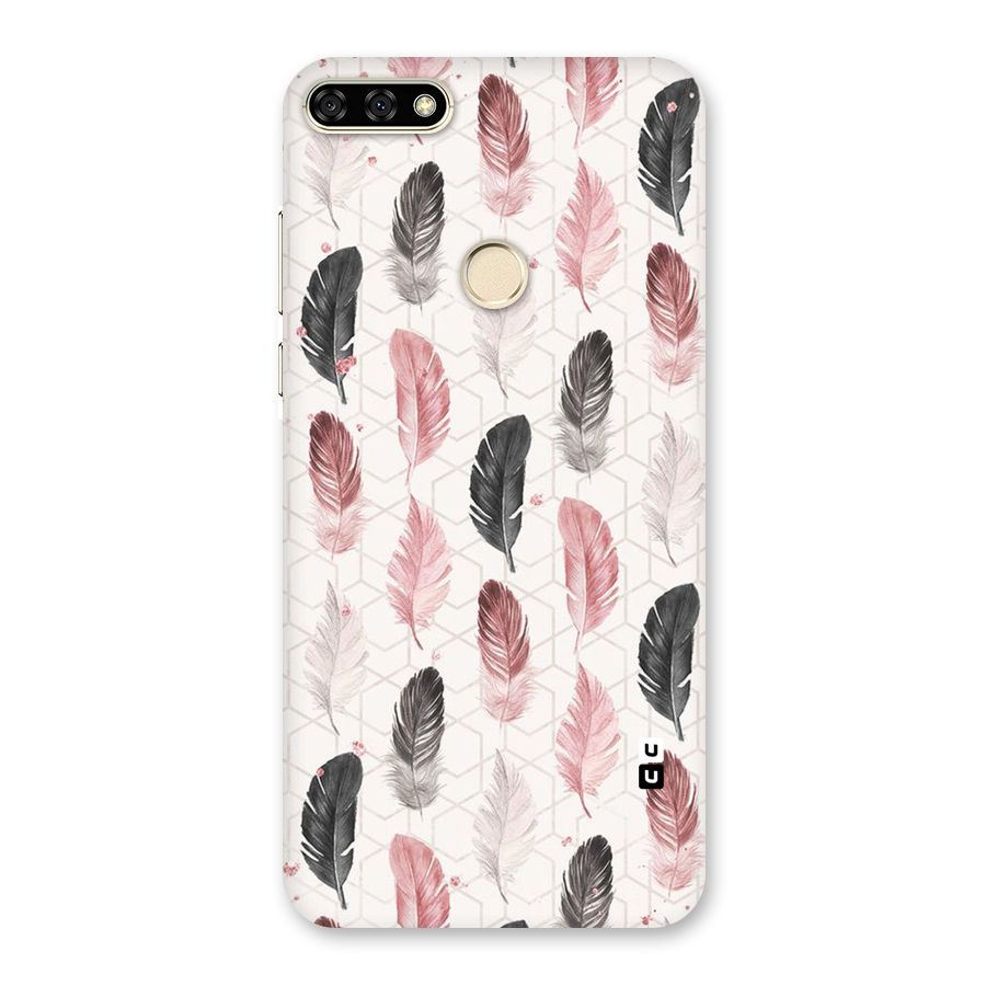 Feather Line Pattern Back Case for Honor 7A
