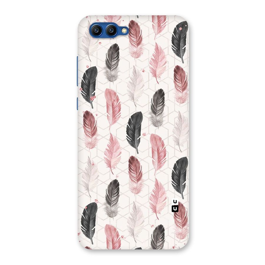Feather Line Pattern Back Case for Honor View 10