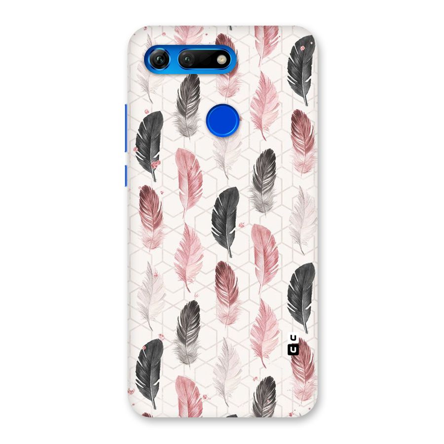 Feather Line Pattern Back Case for Honor View 20
