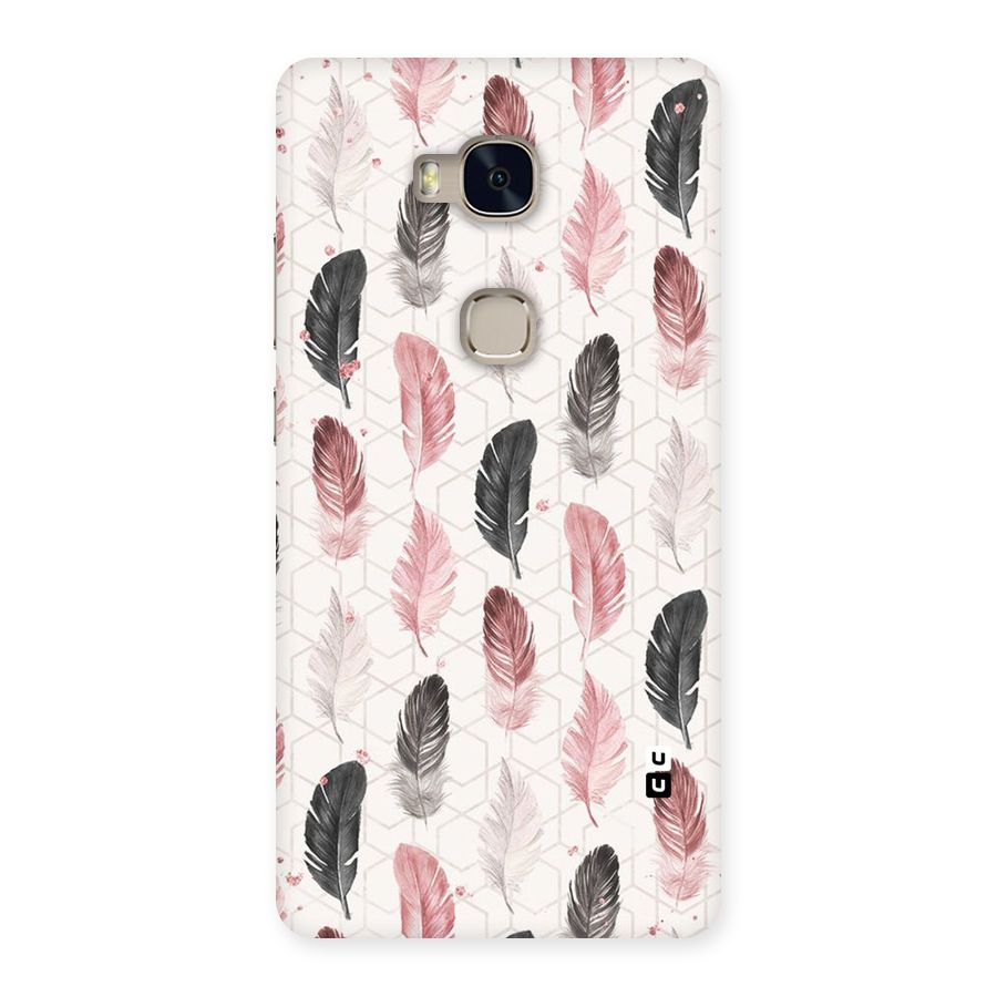 Feather Line Pattern Back Case for Huawei Honor 5X