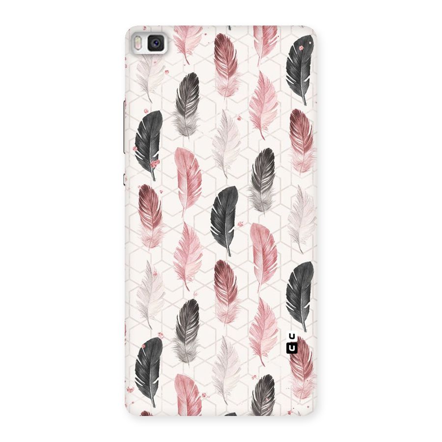 Feather Line Pattern Back Case for Huawei P8
