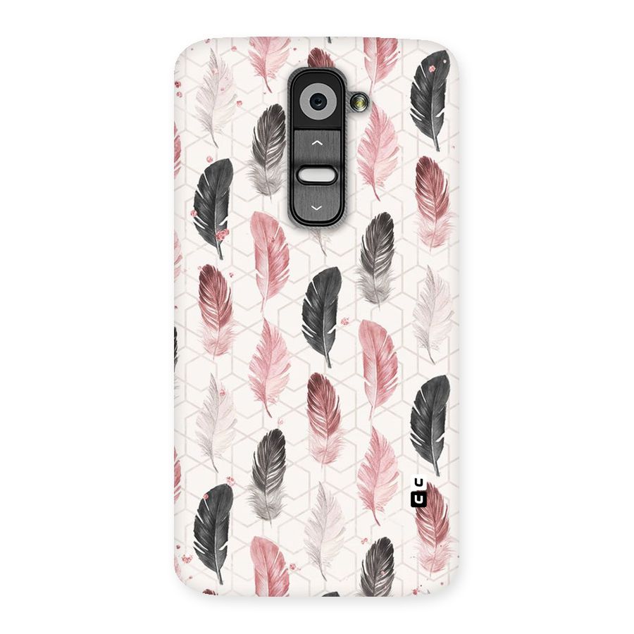Feather Line Pattern Back Case for LG G2