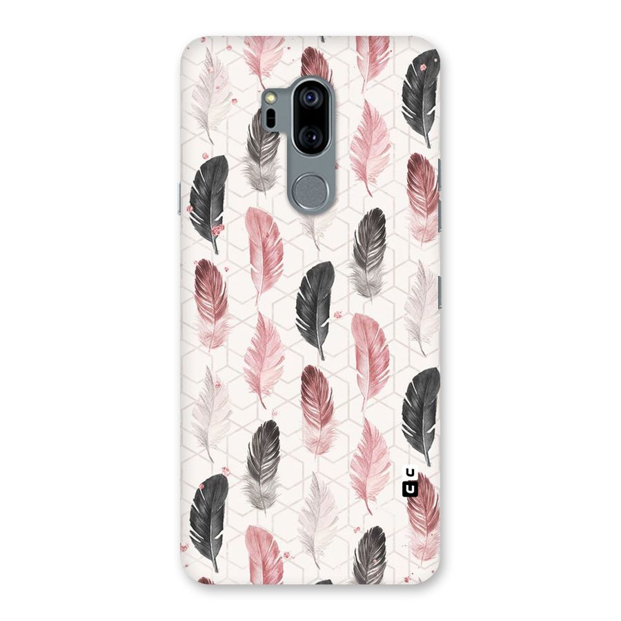 Feather Line Pattern Back Case for LG G7