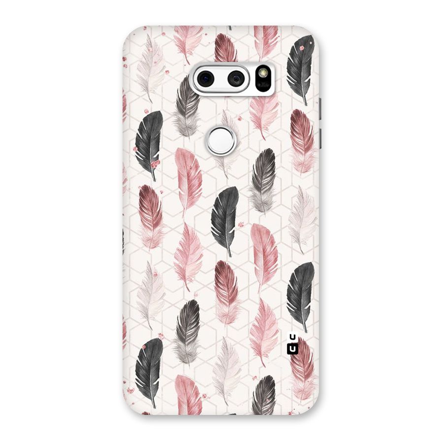 Feather Line Pattern Back Case for LG V30