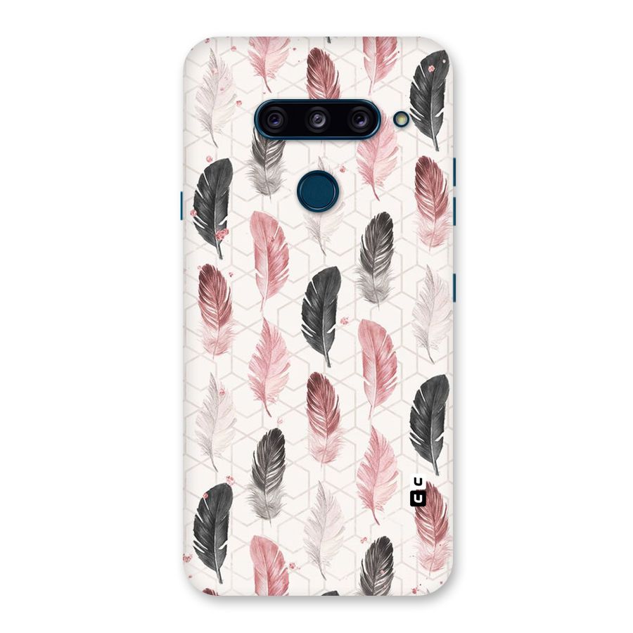 Feather Line Pattern Back Case for LG  V40 ThinQ