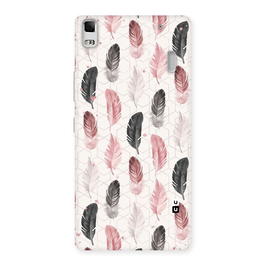 Feather Line Pattern Back Case for Lenovo K3 Note