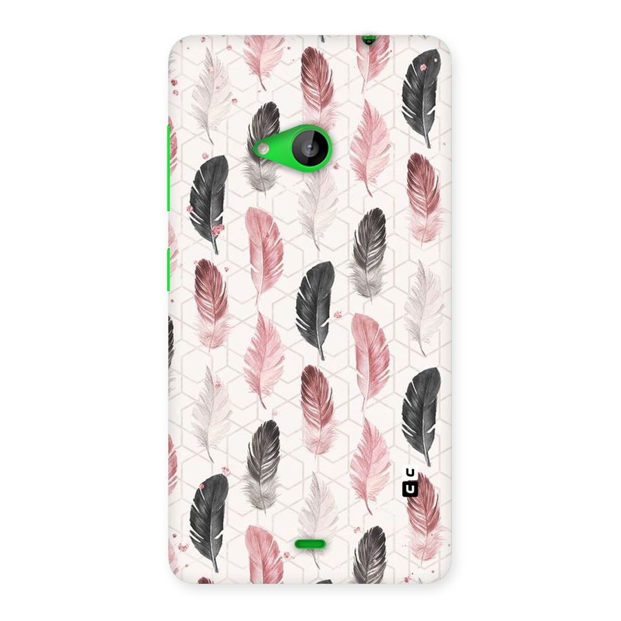 Feather Line Pattern Back Case for Lumia 535