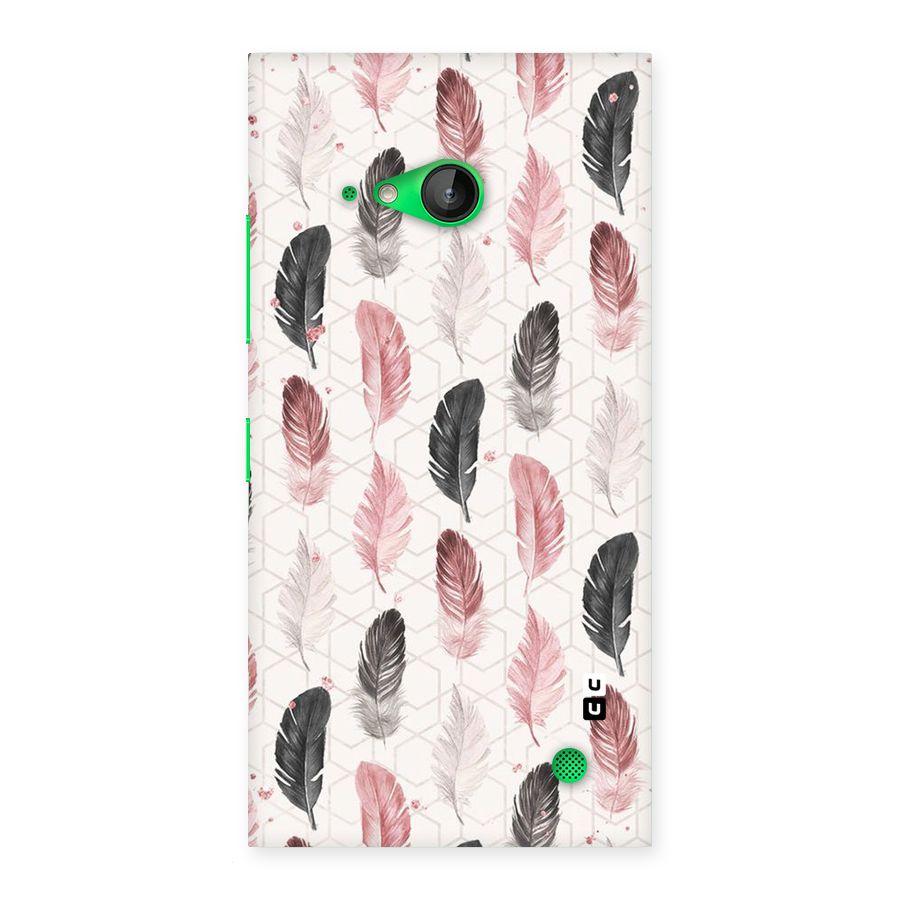 Feather Line Pattern Back Case for Lumia 730
