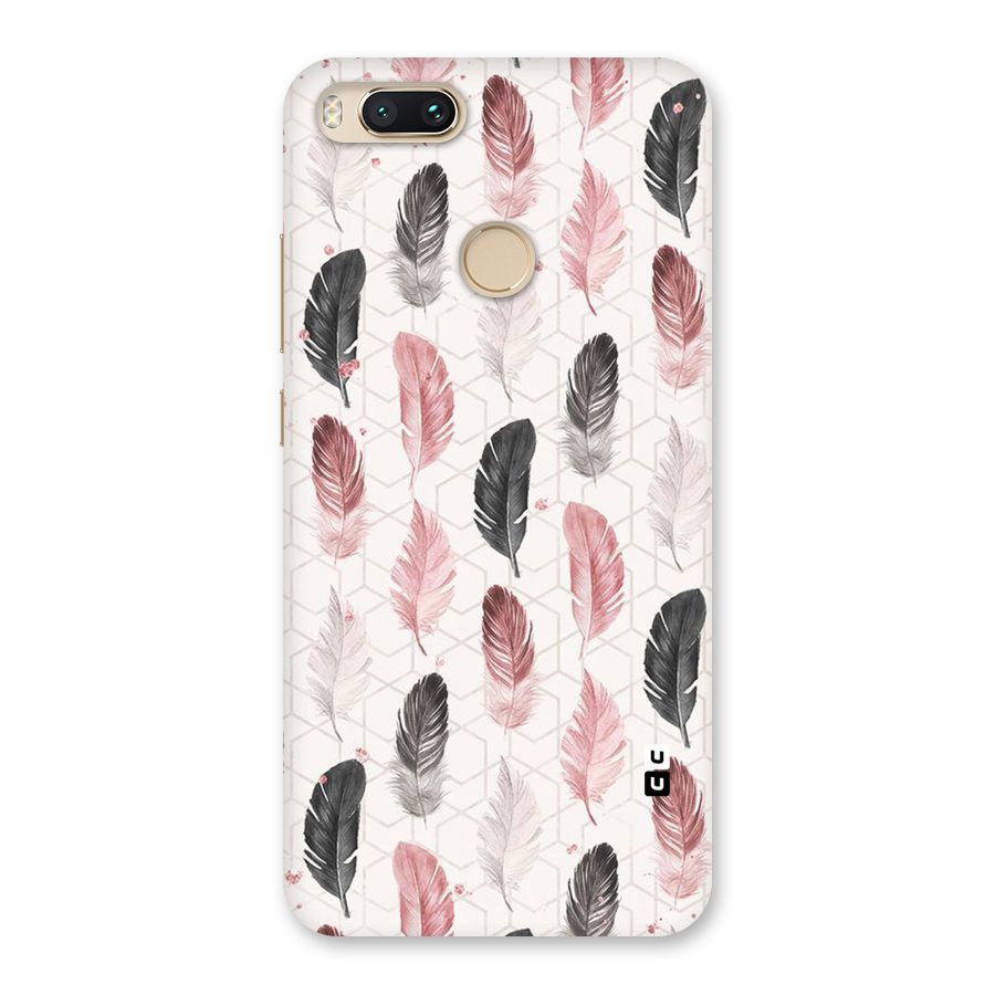 Feather Line Pattern Back Case for Mi A1