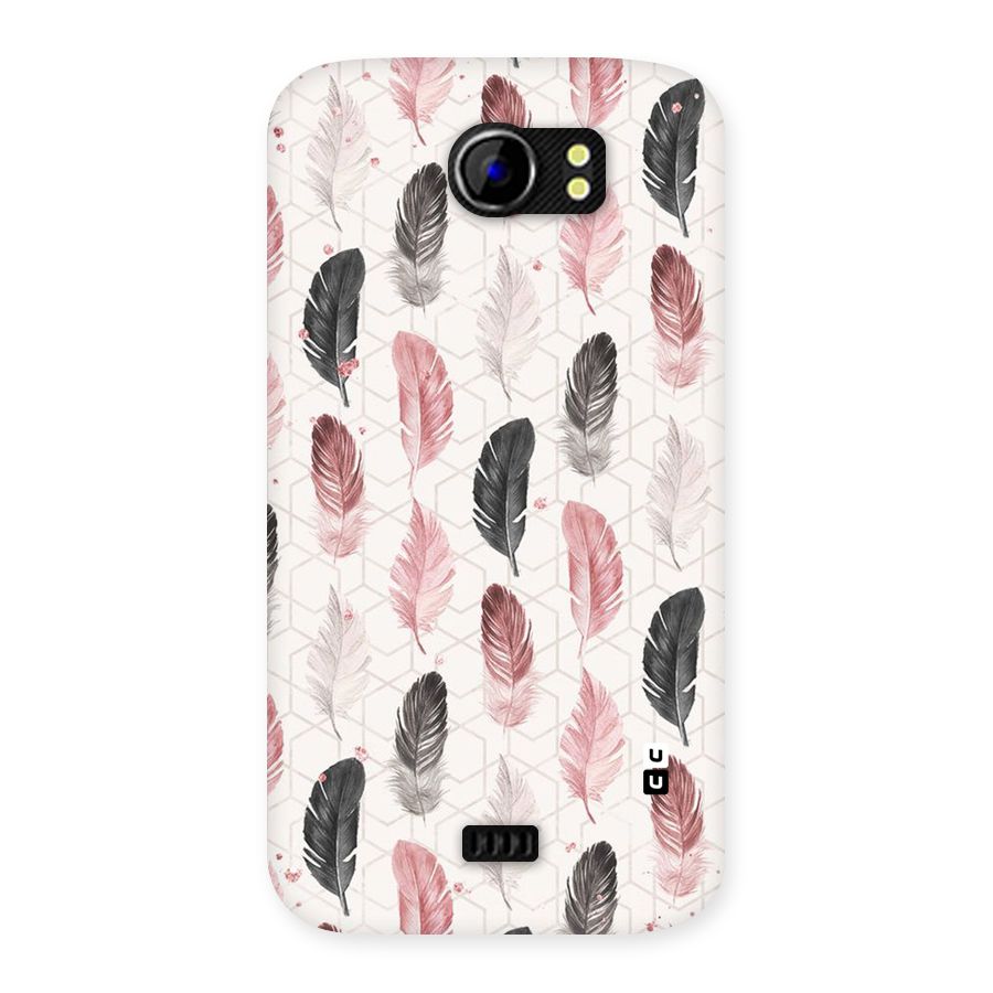 Feather Line Pattern Back Case for Micromax Canvas 2 A110
