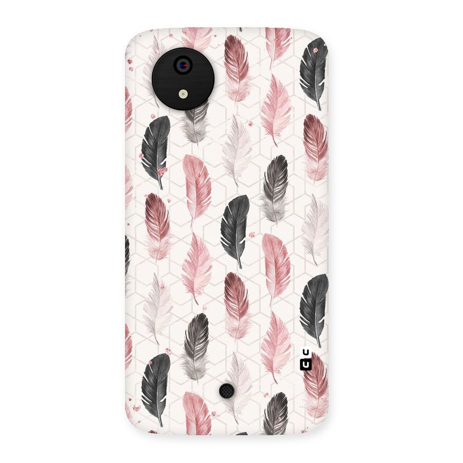 Feather Line Pattern Back Case for Micromax Canvas A1