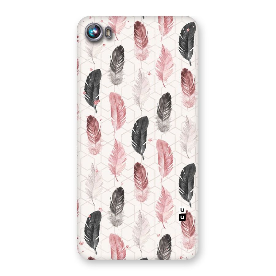 Feather Line Pattern Back Case for Micromax Canvas Fire 4 A107