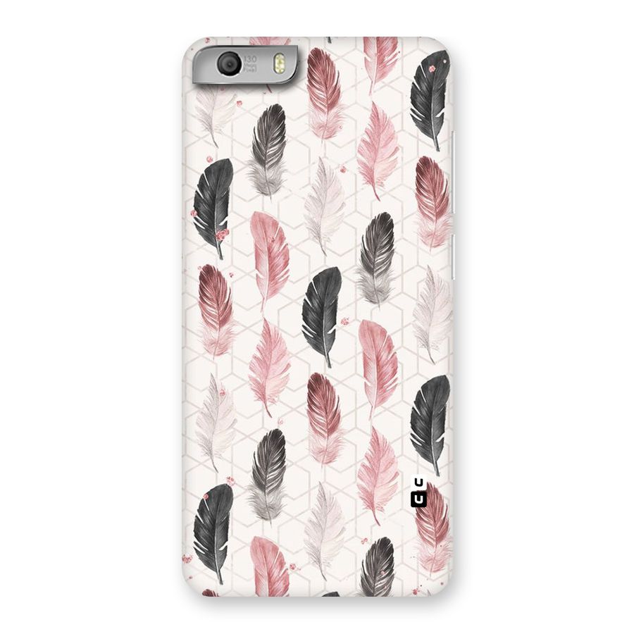 Feather Line Pattern Back Case for Micromax Canvas Knight 2