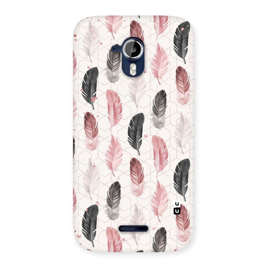 Feather Line Pattern Back Case for Micromax Canvas Magnus A117