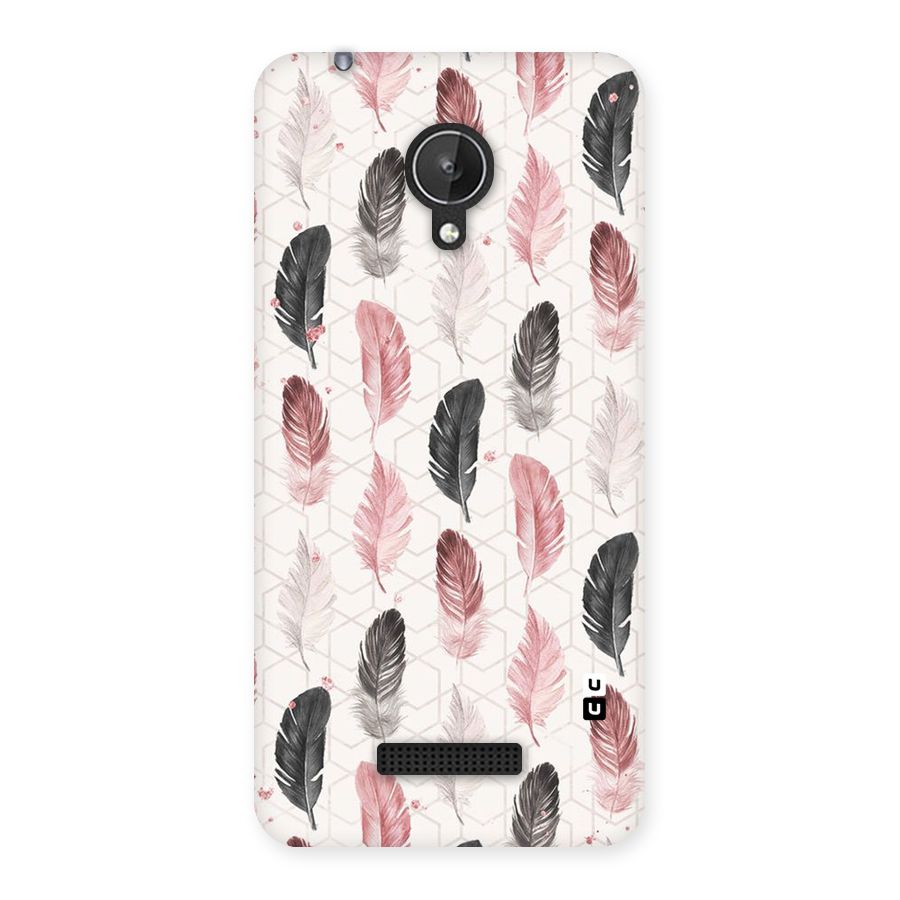 Feather Line Pattern Back Case for Micromax Canvas Spark Q380