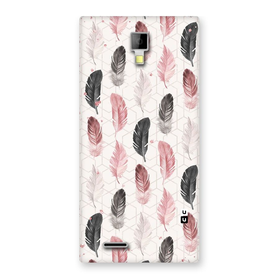 Feather Line Pattern Back Case for Micromax Canvas Xpress A99