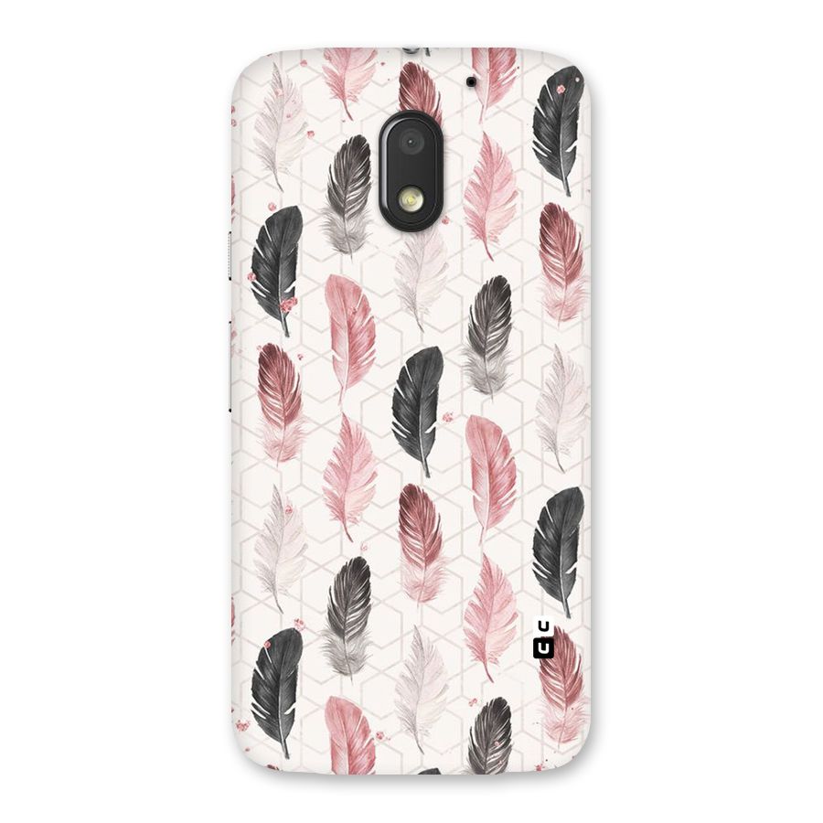 Feather Line Pattern Back Case for Moto E3 Power