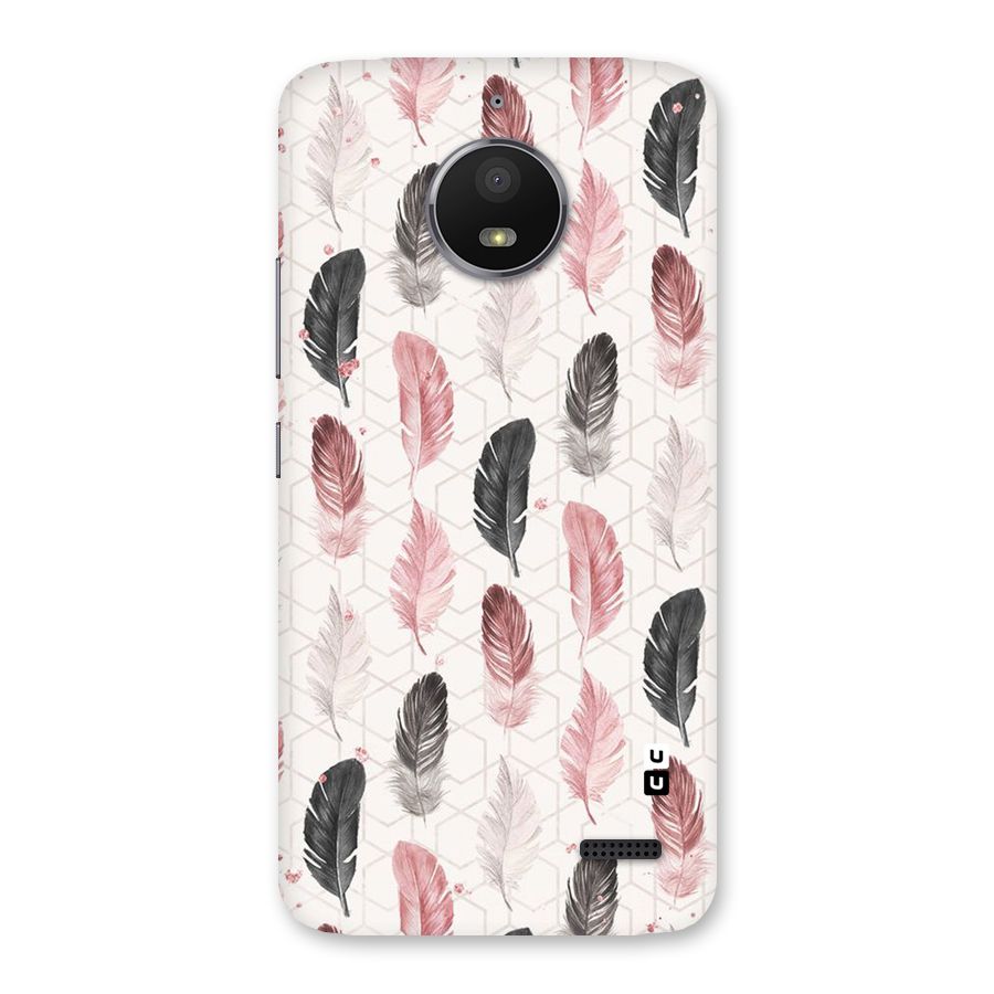 Feather Line Pattern Back Case for Moto E4