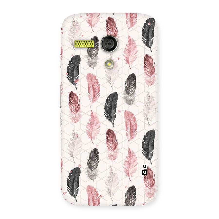 Feather Line Pattern Back Case for Moto G