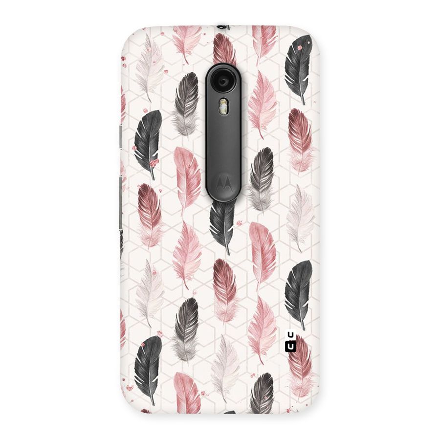 Feather Line Pattern Back Case for Moto G3