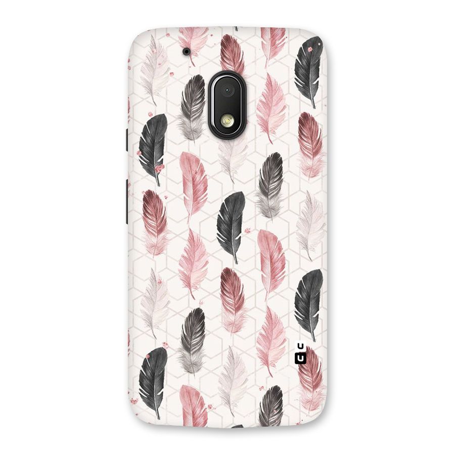 Feather Line Pattern Back Case for Moto G4 Play