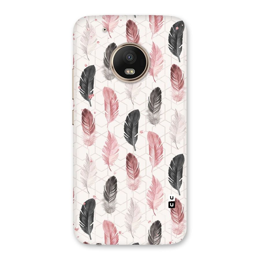 Feather Line Pattern Back Case for Moto G5 Plus