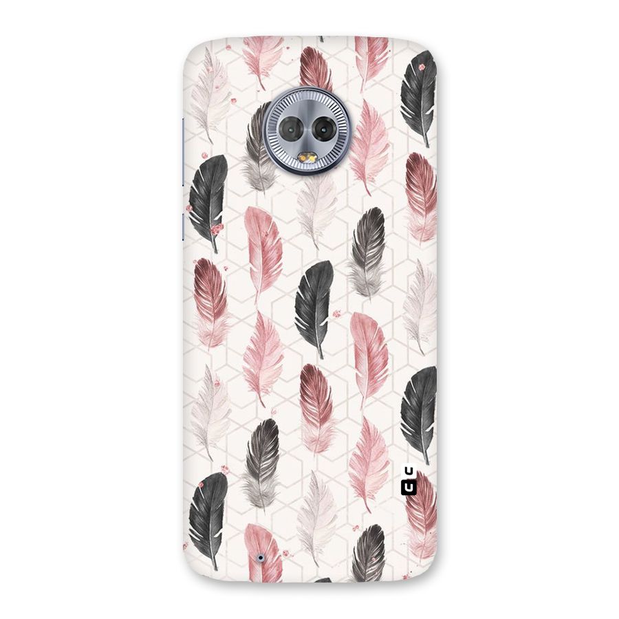 Feather Line Pattern Back Case for Moto G6