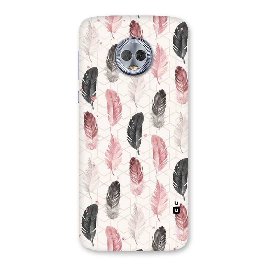 Feather Line Pattern Back Case for Moto G6 Plus