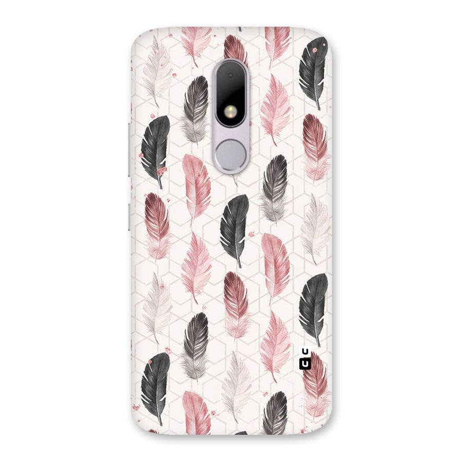 Feather Line Pattern Back Case for Moto M