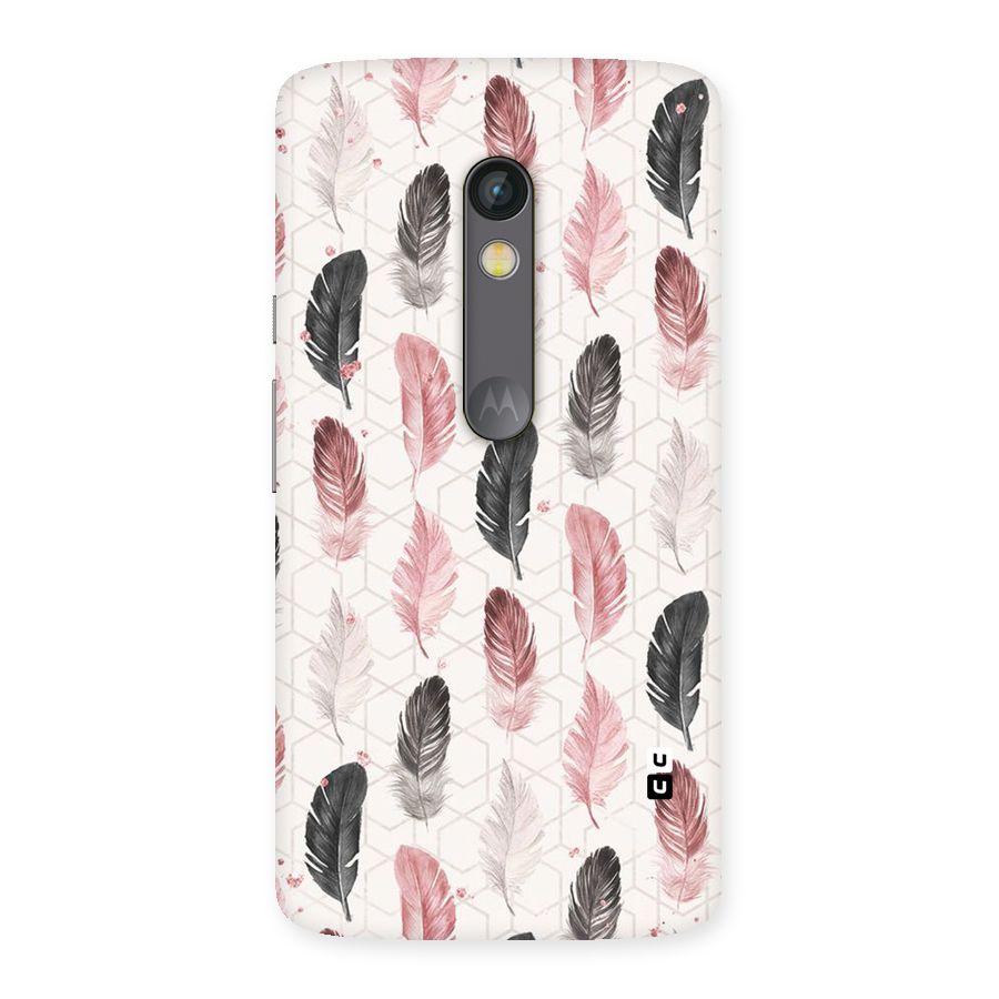 Feather Line Pattern Back Case for Moto X Play