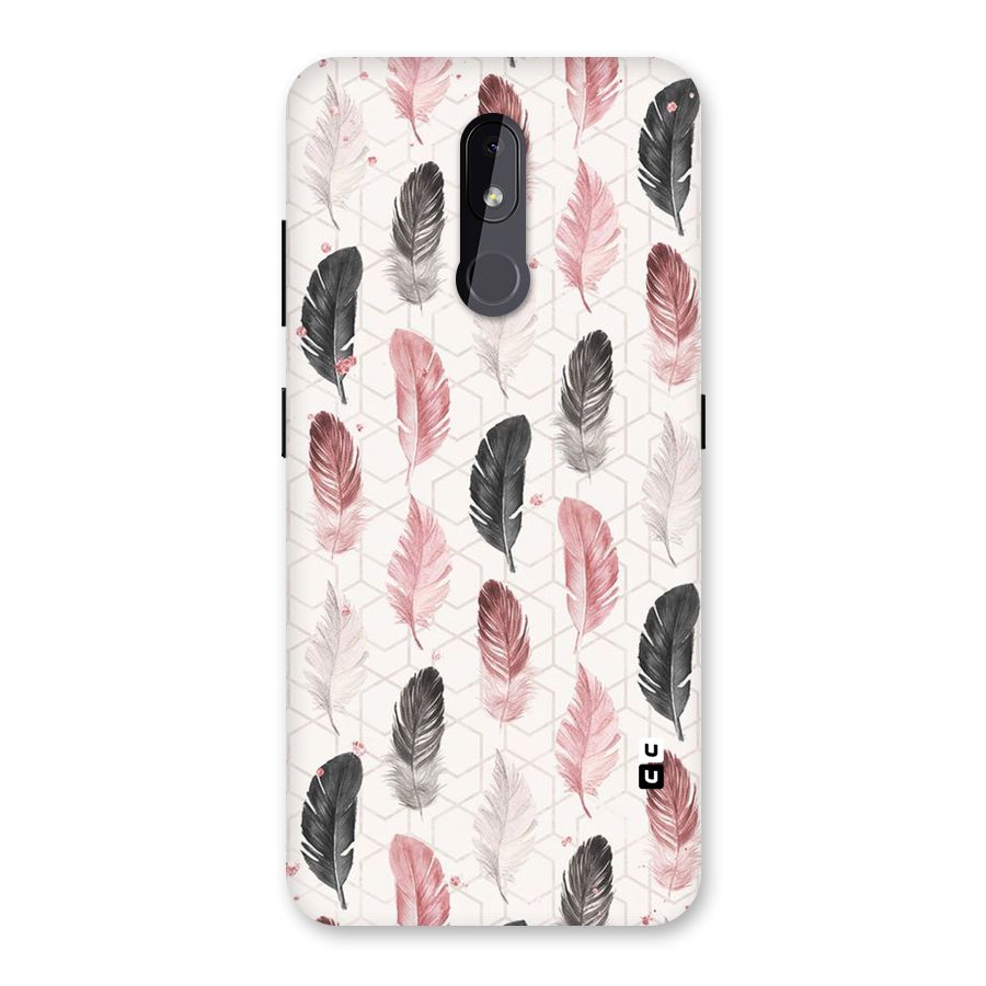 Feather Line Pattern Back Case for Nokia 3.2