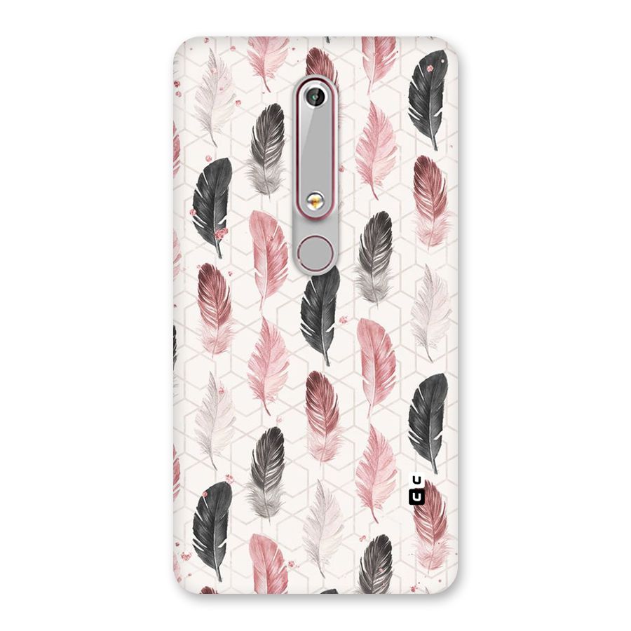 Feather Line Pattern Back Case for Nokia 6.1