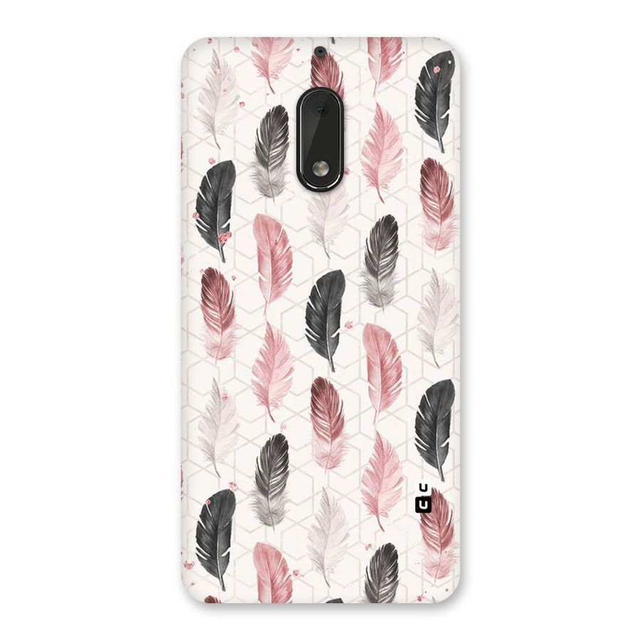 Feather Line Pattern Back Case for Nokia 6